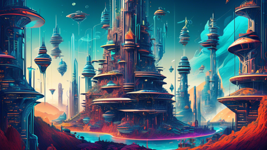 Create an imaginative and visually engaging illustration of a futuristic digital landscape where prominent tech companies are depicted as towering, protective fortress structures. Each fortress is emblazoned with logos of well-known privacy-focused companies. The surroundings are filled with vibrant digital elements symbolizing data, like streams of zeros and ones, flowing securely between these fortresses. Include elements like virtual guardrails, firewalls, and encryption symbols to emphasize the theme of online privacy protection. The overall atmosphere should convey security, innovation, and trust in the digital age.